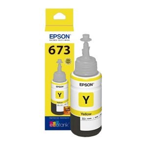 Epson T673 Amarillo original recarga de tinta para Epson L1800, L800, L805, L810,