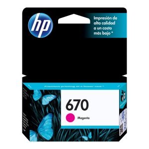 HP 670 Magenta original Ink Advantage cartucho de tinta para Deskjet Ink Advantage 3525,