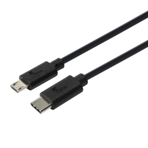 Xtech XTC-520 Cable USB USB-C (M) reversible a Micro-USB tipo B (M) USB 2.0 1.8 m