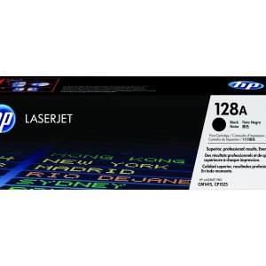 HP 128A Negro original LaserJet cartucho de tóner (CE320A) para Color LaserJet Pro