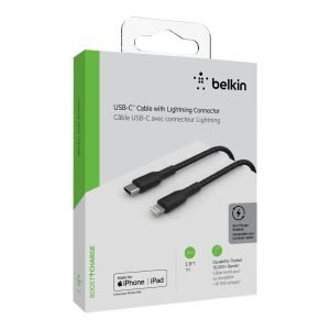 Belkin BOOST CHARGE Cable Lightning USB-C macho a Lightning macho 1 m negro suministro de