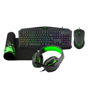 Kit Gaming 4 en 1 T-DAGGER T-TGS003 Mouse/ Teclado/Mousepad/Headset