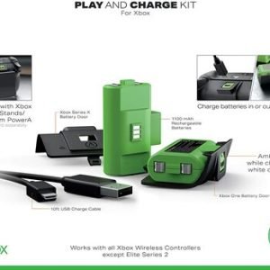 Play and Charge Kit Carga Xbox Series PWA-A-02073: Carga tus mandos inalámbricos de Xbox Series sin interrupciones