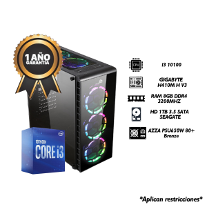 PC Trabajo: i3 10100/8gb Ram/1TB