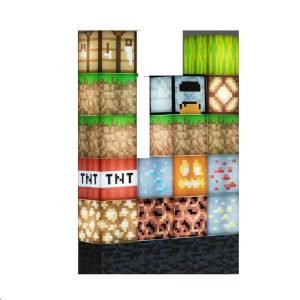 LAMPARA PALADONE R4517   BLOQUES MINECRAFT