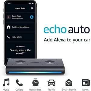 Dispositivo inteligente para coche Amazon Echo Auto Negro