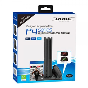 Estación Base de Carga y Abanico para PS4 Slim y Pro - TP4-19076 DOBE
