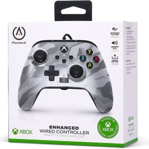 Control Alámbrico Xbox Series Metallic White Camo PWA-A-02550: La Revolución en Tu Experiencia de Juego