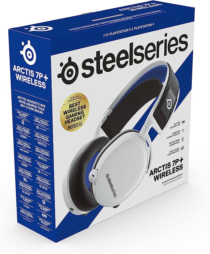 Headset Inalámbrico Arctis 7P+ Blanco SteelSeries 61471 - La