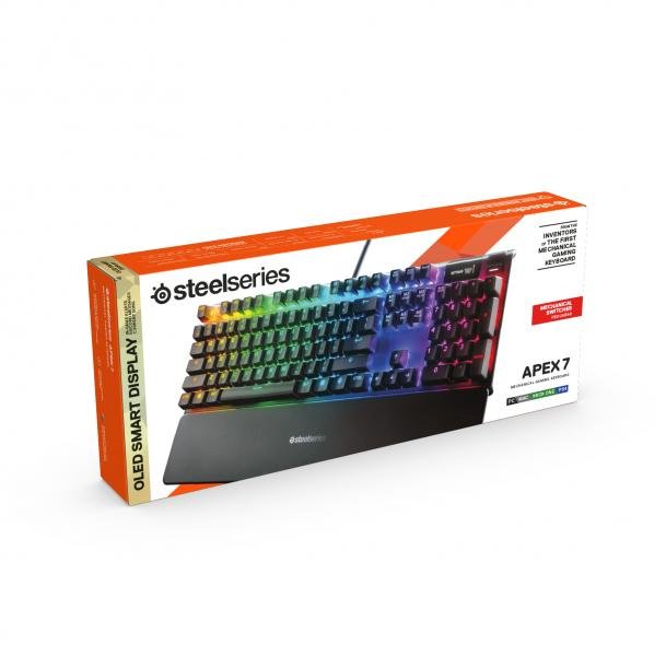 TECLADO GAMER APEX 7 ROJO STEELSERIES 64636