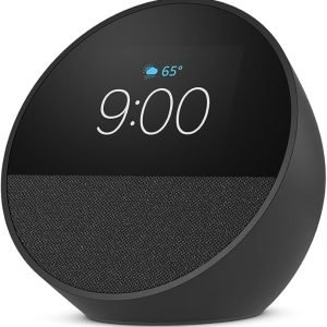 Amazon Echo Spot Negro - Asistente de Voz Inteligente con Pantalla Táctil