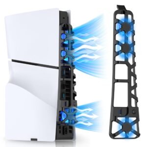 Ventilador de Enfriamiento TP5-3538 para PS5 Slim – Tres Velocidades y Soporte Adicional