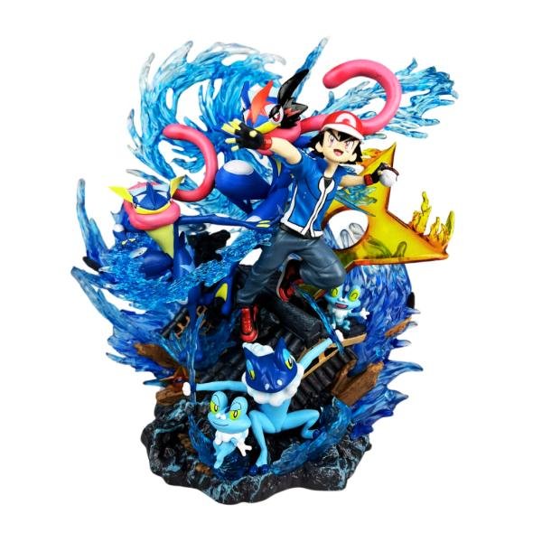 FIGURA ASH Y GRENINJA - POKEMON