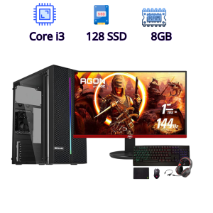 PC Gamer Básica Intel Core i3 con Monitor de 144 Hz - Ideal para Principiantes