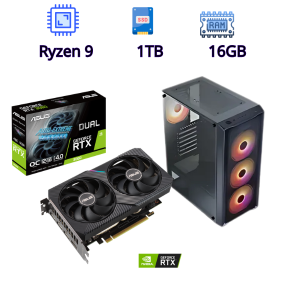 PC Gamer Premium Ryzen 9 7950X con RTX 3060 - Sin Límites