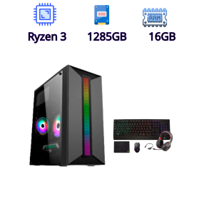 PC Gamer Básica Ryzen 3 con Gabinete RGB Strip - Ideal para Principiantes