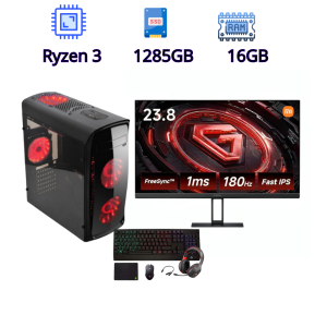 PC Gamer Básica Ryzen 3 4100 con Monitor Xiaomi G24 - Fluidez Asequible
