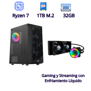 PC Gaming y Streaming Ryzen 7 5700G + RTX 4060 OC + 32GB RAM