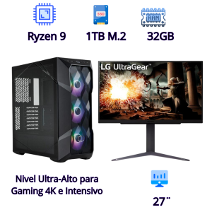 PC Gaming 4K Ultra-Alto Ryzen 9 7950X + RTX 4060 + Monitor QHD 200Hz