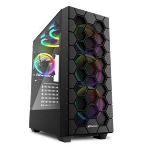 CASE GAMING RGB SHARKOON HEX MID TOWER VENTILADORES 6 DE 120