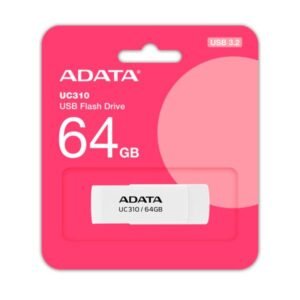 MEMORIA USB 64 ADATA UC310 USB-A 3.2 GEN 1 UC310-64G-RWH BLA