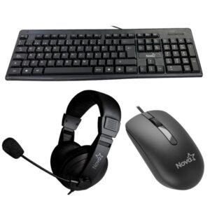 TECLADO MOUSE Y HEADSET NOVA USB KB5982U0002C
