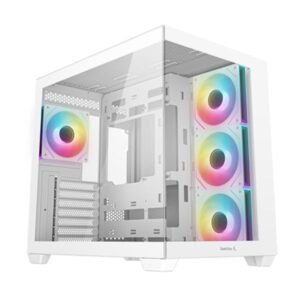 CASE DEEPCOOL CG530 4F WH TORRE MEDIA PLASTICO Y ACERO 3 ABA
