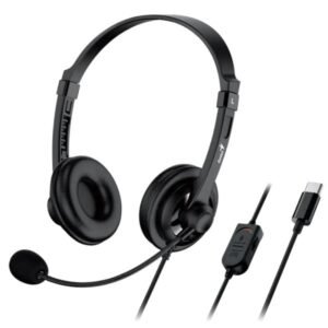 HEADSET GENIUS HS-230U ALÁMBRICO USB-C 2.4M 31710021405 NEGR