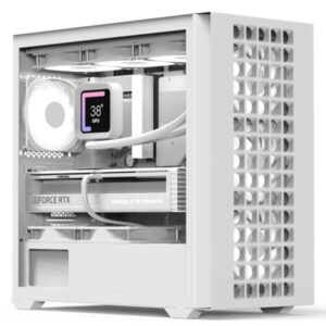 CASE RGB AEROCOOL D302A-G-WT-V1 MINI TOWER VENTILADORES 4 DE