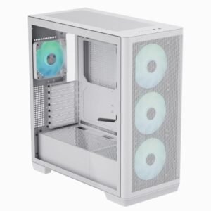 CASE RGB APNX C1-R-WT-V1 MID TOWER VENTILADORES 3 DE 140MM Y