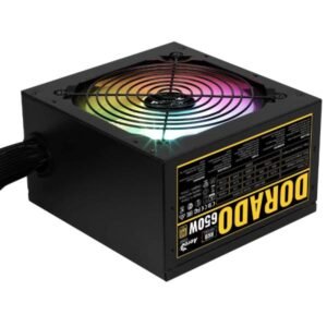 FUENTE DE PODER AEROCOOL DORADO 650W 80 PLUS GOLD NO MODULAR