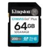 TARJETA 64GB KINGSTON CLASE 10 UHS-I V30 200 / 100MB/S PARA