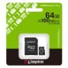 MEMORIA MICRO SDXC 64GB KINGSTON CLASE 10 UHS-I U1 100 MB/S