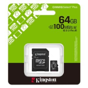 MEMORIA MICRO SDXC 64GB KINGSTON CLASE 10 UHS-I U1 100 MB/S