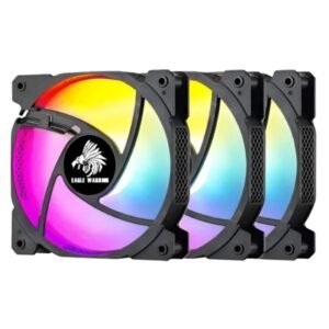 ABANICOS ARGB EAGLE WARRIOR FCF2L3W5007C 3X120MM W/6 PIN CON