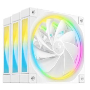 ABANICO ARGB DEEPCOOL FL12R 3IN1 WH 120MM 4 PIN PWM+ 3 PIN A