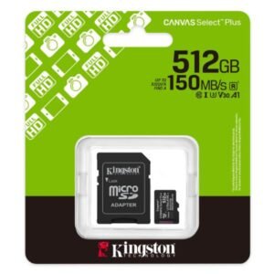 MEMORIA MICRO SD 512GB KINGSTON CLASE 10 UHS-I U3 150 MB/S P
