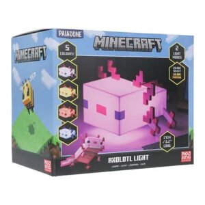 REF 4920 MINECRAFT AXOLOTL LIGHT LAMPARA PALADONE