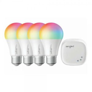 BOMBILLO SMART LED MULTICOLOR A19 STARTER KIT SENGLED Z02-HUB