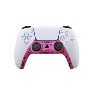 CARATULA INFERIOR CONTROL PS5 TRANSPARENTE ROSA