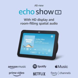 AMAZON - ECHO SHOW 8 3RA GENERATION WITH ALEXA NEGRO