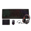 KIT GAMING EAGLE WARRIOR RHINO 4 IN 1 TECLADO RAINBOW COLOR