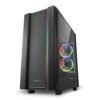 CASE GAMING RGB SHARKOON REV220 MID TOWER VENTILADORES 5 DE