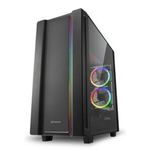CASE GAMING RGB SHARKOON REV220 MID TOWER VENTILADORES 5 DE