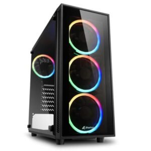 CASE GAMING RGB SHARKOON TG4 MID TOWER VENTILADORES 4 DE 120
