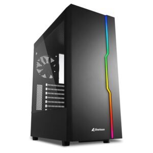 CASE GAMING RGB SHARKOON SLIDER MID TOWER VENTILADOR 1 DE 12