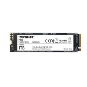 HD INTERNO SOLIDO 1TB PATRIOT P300 M.2 2280 PCIE GEN3 X4 NVM