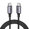 CABLE UGREEN US261 USB-C A USB-C 1M 50150 GRIS/NEGRO