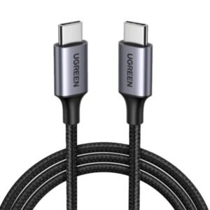 CABLE UGREEN US261 USB-C A USB-C 1M 50150 GRIS/NEGRO
