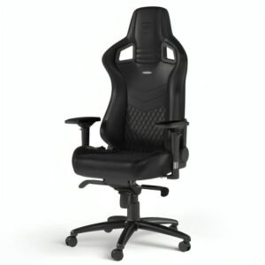 SILLA GAMING NOBLECHAIRS EPIC CUERO AUTENTICO NBL-RL-BLA-001